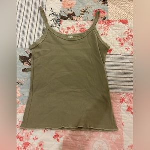 Green tank top!